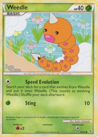 Weedle - 69/95 - Common available at 401 Games Canada