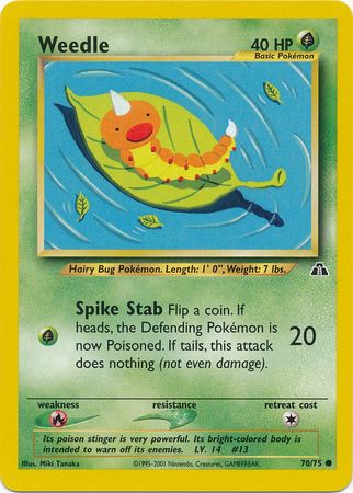 Weedle - 70/75 - Common - Unlimited available at 401 Games Canada