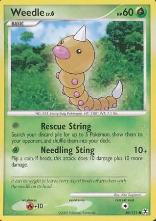 Weedle - 86/111 - Common available at 401 Games Canada