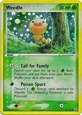 Weedle - 86/112 - Common - Reverse Holo available at 401 Games Canada