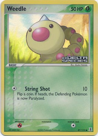 Weedle - 87/113 - Common - Reverse Holo available at 401 Games Canada