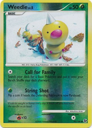 Weedle - 93/106 - Common - Reverse Holo available at 401 Games Canada