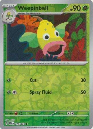 Weepinbell - 070/165 - Common - Reverse Holo available at 401 Games Canada