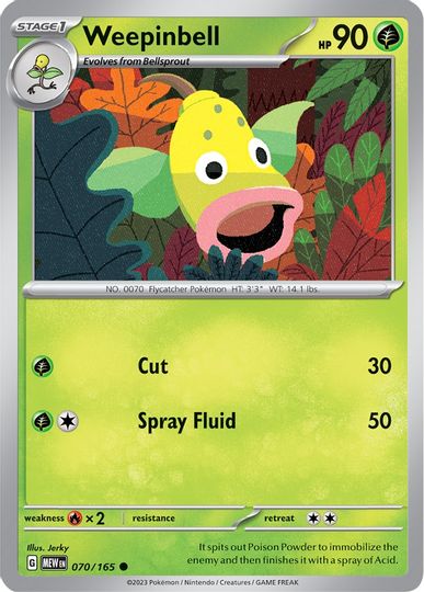 Weepinbell - 070/165 - Common available at 401 Games Canada