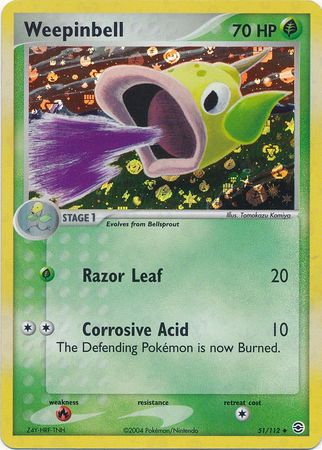 Weepinbell - 51/112 - Uncommon - Reverse Holo available at 401 Games Canada