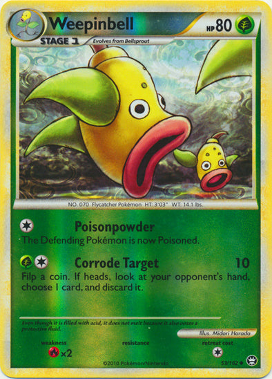 Weepinbell - 53/102 - Uncommon - Reverse Holo available at 401 Games Canada