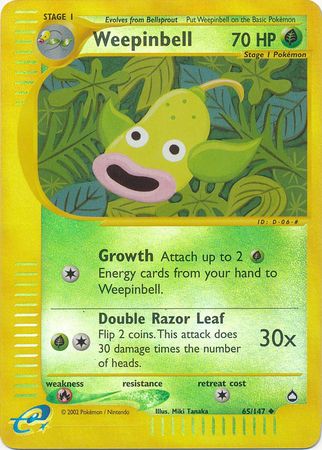 Weepinbell - 65/147 - Uncommon - Reverse Holo available at 401 Games Canada