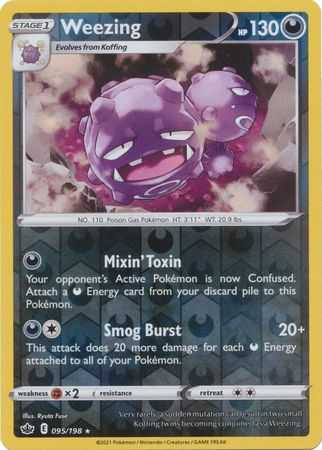 Weezing - 095/198 - Rare - Reverse Holo available at 401 Games Canada