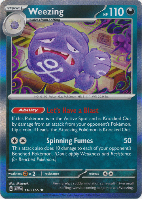 Weezing - 110/165 - Rare available at 401 Games Canada