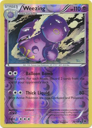 Weezing - 28/124 - Uncommon - Reverse Holo available at 401 Games Canada