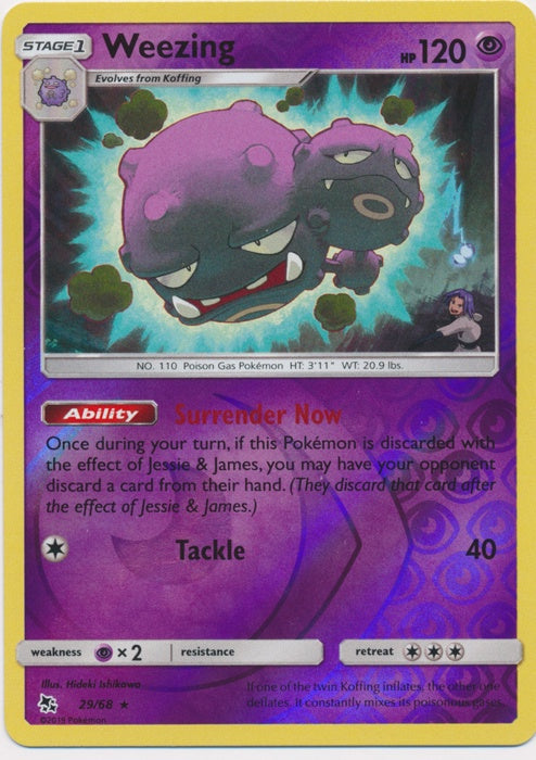 Weezing - 29/68 - Rare - Reverse Holo available at 401 Games Canada