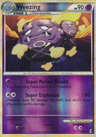 Weezing - 38/95 - Rare - Reverse Holo available at 401 Games Canada