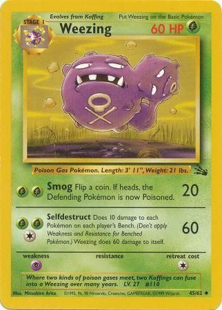 Weezing - 45/62 - Uncommon - Unlimited available at 401 Games Canada