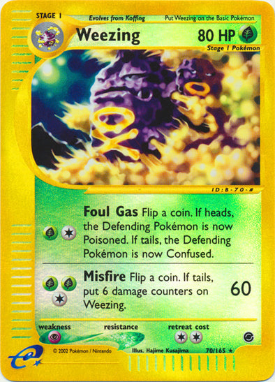 Weezing - 70/165 - Rare - Reverse Holo available at 401 Games Canada