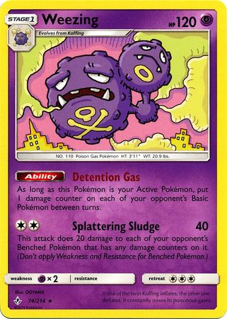 Weezing - 74/214 - Rare available at 401 Games Canada