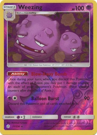 Weezing - 77/236 - Rare - Reverse Holo available at 401 Games Canada