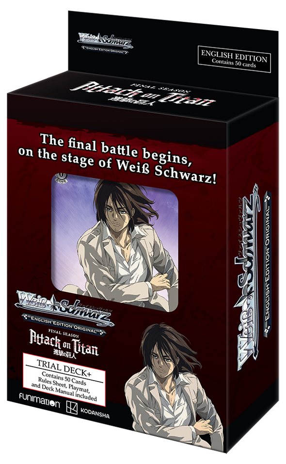 Weiss Schwarz - Attack On Titan: Final Season Trial Deck+ available at 401 Games Canada