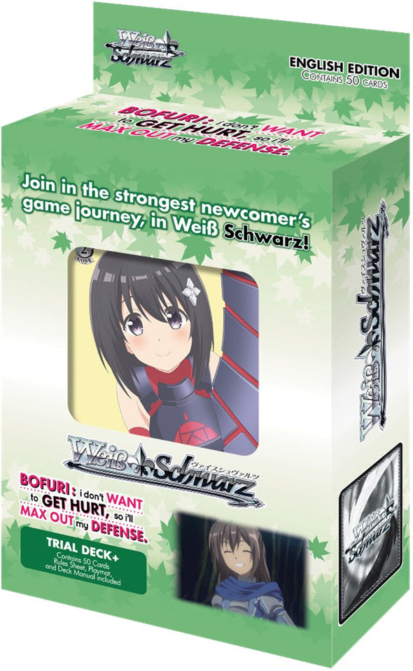 Weiss Schwarz - BOFURI: I Don’t Want to Get Hurt, so I’ll Max Out My Defense Trial Deck+ available at 401 Games Canada