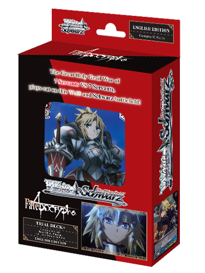 Weiss Schwarz - Fate/Apocrypha - Trial Deck available at 401 Games Canada