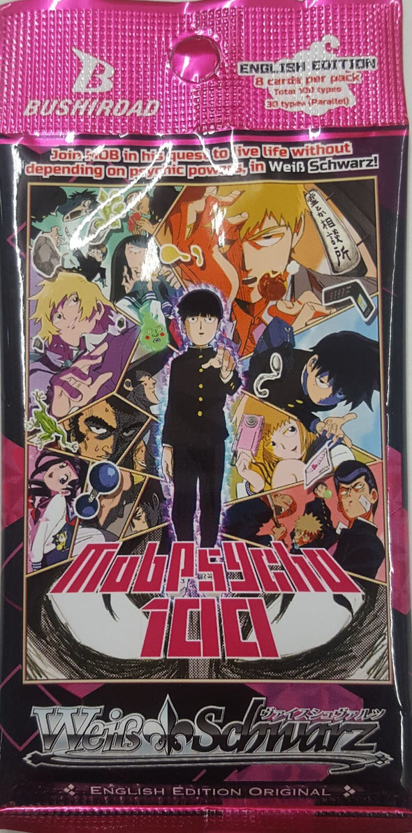 Weiss Schwarz - Mob Psycho 100 Booster Pack available at 401 Games Canada