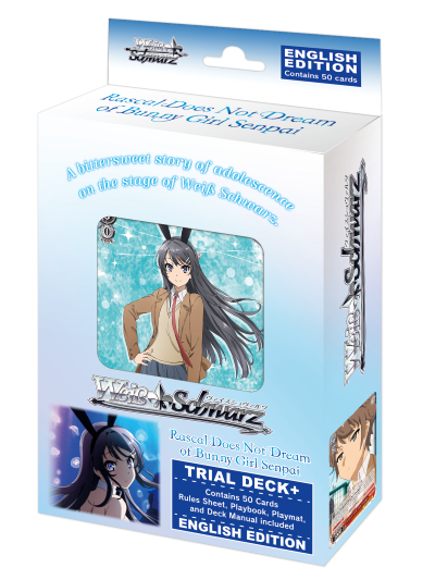 Weiss Schwarz - Rascal Does Not Dream of Bunny Girl Senpai - Trial Deck available at 401 Games Canada