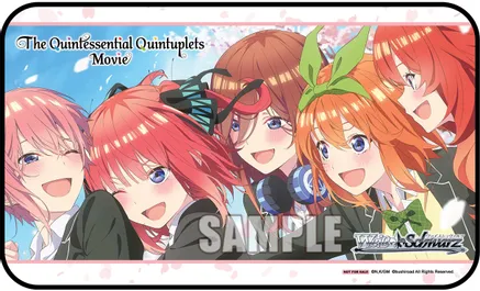 Weiss Schwarz - The Quintessential Quintuplets Movie Promo Playmat