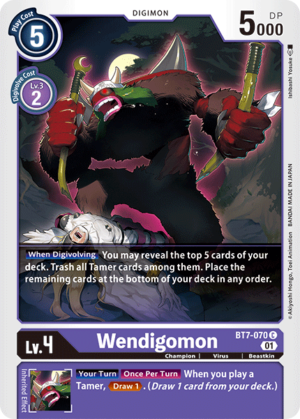 Wendigomon - BT7-070 - Common available at 401 Games Canada