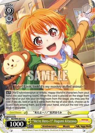 "We're Here~!!" Hagumi Kitazawa - BD/W95-E011 - Uncommon available at 401 Games Canada