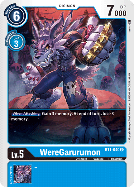 WereGarurumon - BT1-040 - Uncommon available at 401 Games Canada