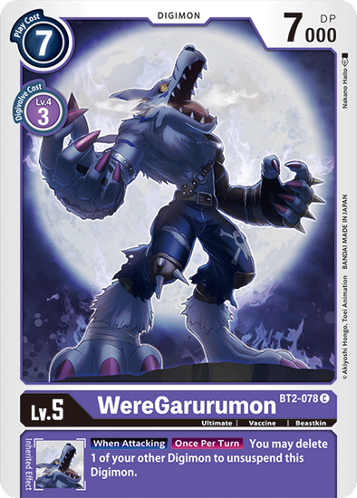 WereGarurumon - BT2-078 - Common available at 401 Games Canada