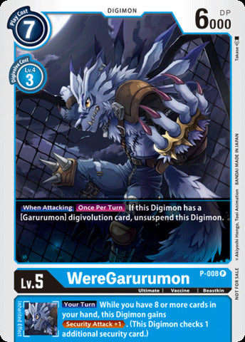 WereGarurumon - P-008 - Promo available at 401 Games Canada
