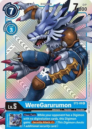 WereGarurumon - ST2-08 - Promo (Official Tournament Pack Vol.2) available at 401 Games Canada