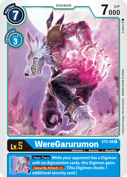 WereGarurumon - ST2-08 - Rare available at 401 Games Canada