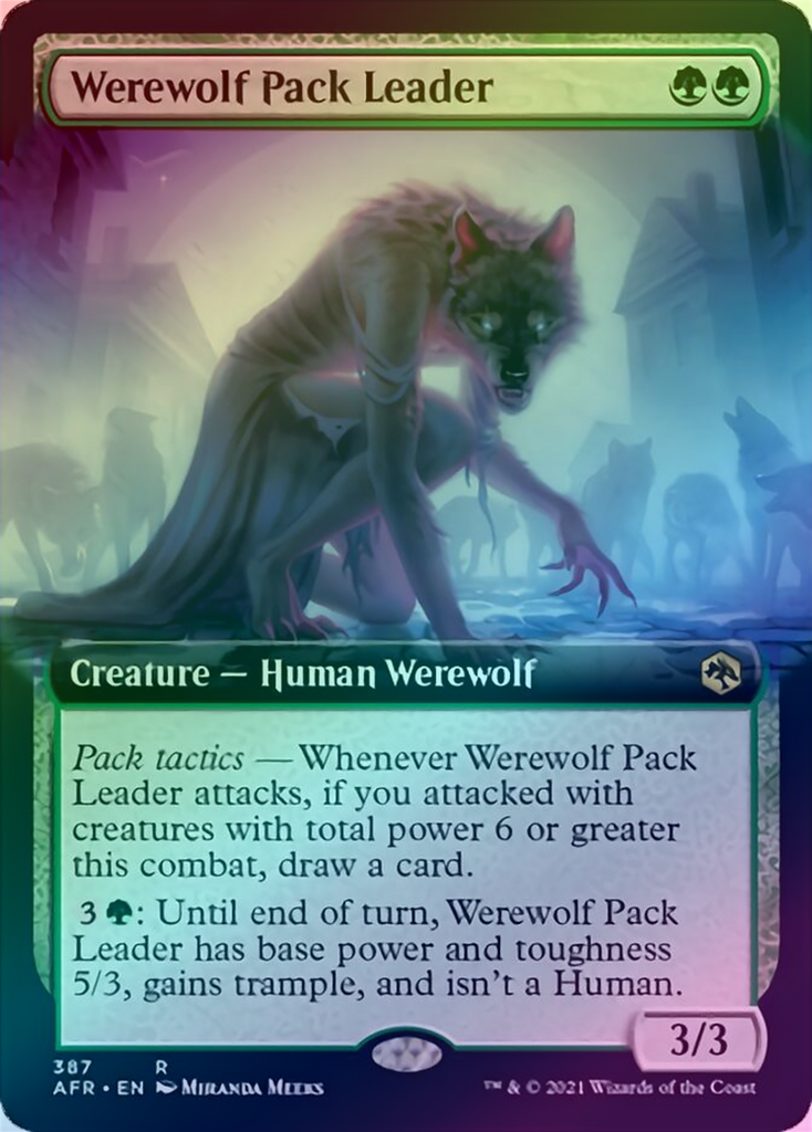 Werewolf Leader 401 Games Canada - Werewolf Pack Leader - Extended Art (AFR) (Foil)