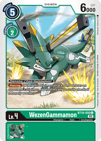 WezenGammamon - BT10-050 - Common available at 401 Games Canada