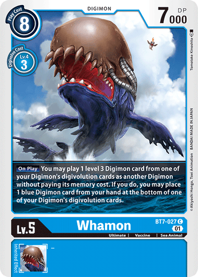 Whamon - BT7-027 - Common available at 401 Games Canada