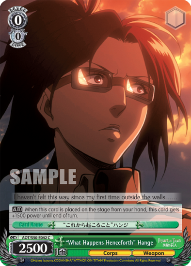 "What Happens Henceforth" Hange - AOT/S50-E042 - Common available at 401 Games Canada