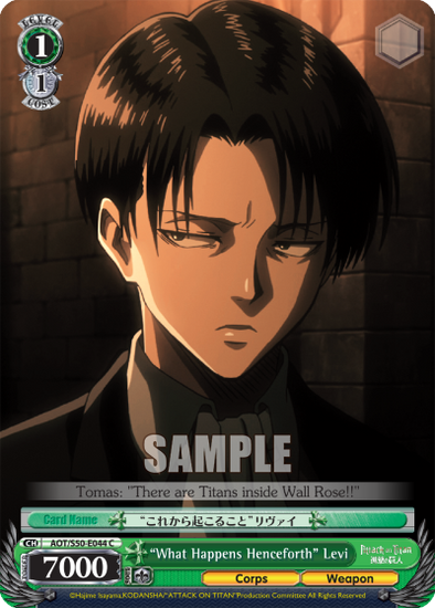 "What Happens Henceforth" Levi - AOT/S50-E044 - Common available at 401 Games Canada