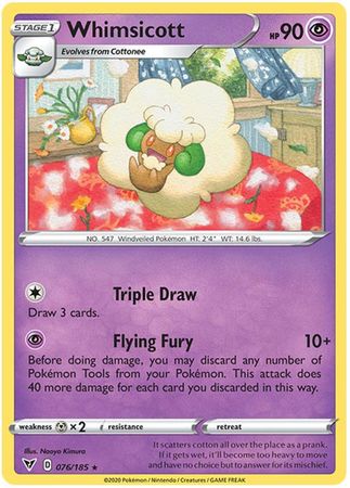 Whimsicott - 076/185 - Rare available at 401 Games Canada