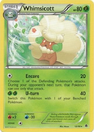 Whimsicott - 12/98 - Rare available at 401 Games Canada