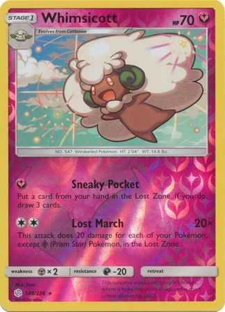 Whimsicott - 148/236 - Rare - Reverse Holo available at 401 Games Canada