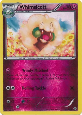 Whimsicott - 56/98 - Uncommon - Reverse Holo available at 401 Games Canada