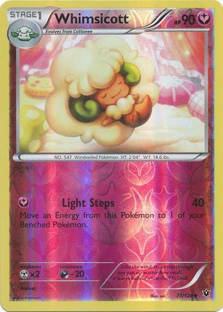 Whimsicott - 71/124 - Uncommon - Reverse Holo available at 401 Games Canada