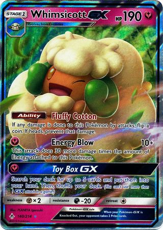 Whimsicott GX - 140/214 - Ultra Rare available at 401 Games Canada