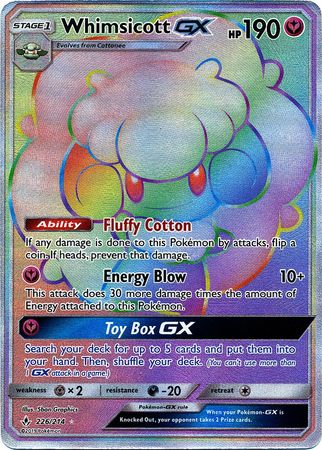 Whimsicott GX - 226/214 - Hyper Rare available at 401 Games Canada