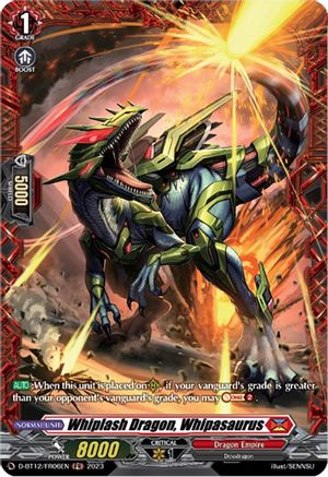 Whiplash Dragon, Whipasaurus - D-BT12/FR06EN - Frame Rare available at 401 Games Canada