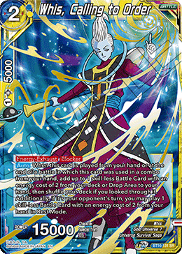 Whis, Calling to Order - BT16-131 - Super Rare available at 401 Games Canada