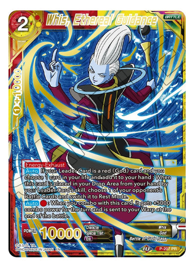 Whis, Ethereal Guidance - P-207 - Uncommon (Gold Stamped) available at 401 Games Canada