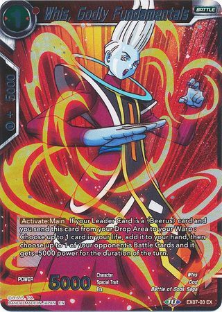 Whis, Godly Fundamentals - EX07-03 - Expansion Rare (Foil) available at 401 Games Canada