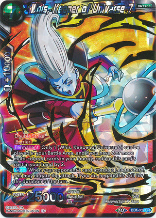 Whis, Keeper of Universe 7 - DB1-032 - Super Rare available at 401 Games Canada